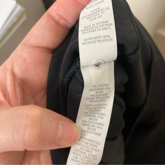 Aerie offline real me black crossover flowy stretch shorts womens XL - Picture 8 of 8